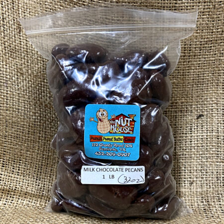 One-pound bag of Chocolate Covered Pecans