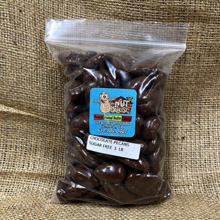 One-pound bag of Sugar Free Chocolate Covered Pecans